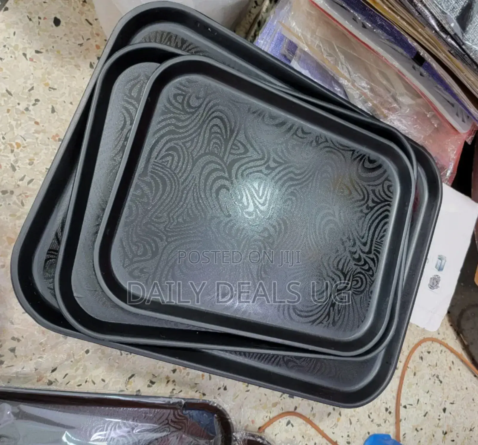 Black Serving Tray