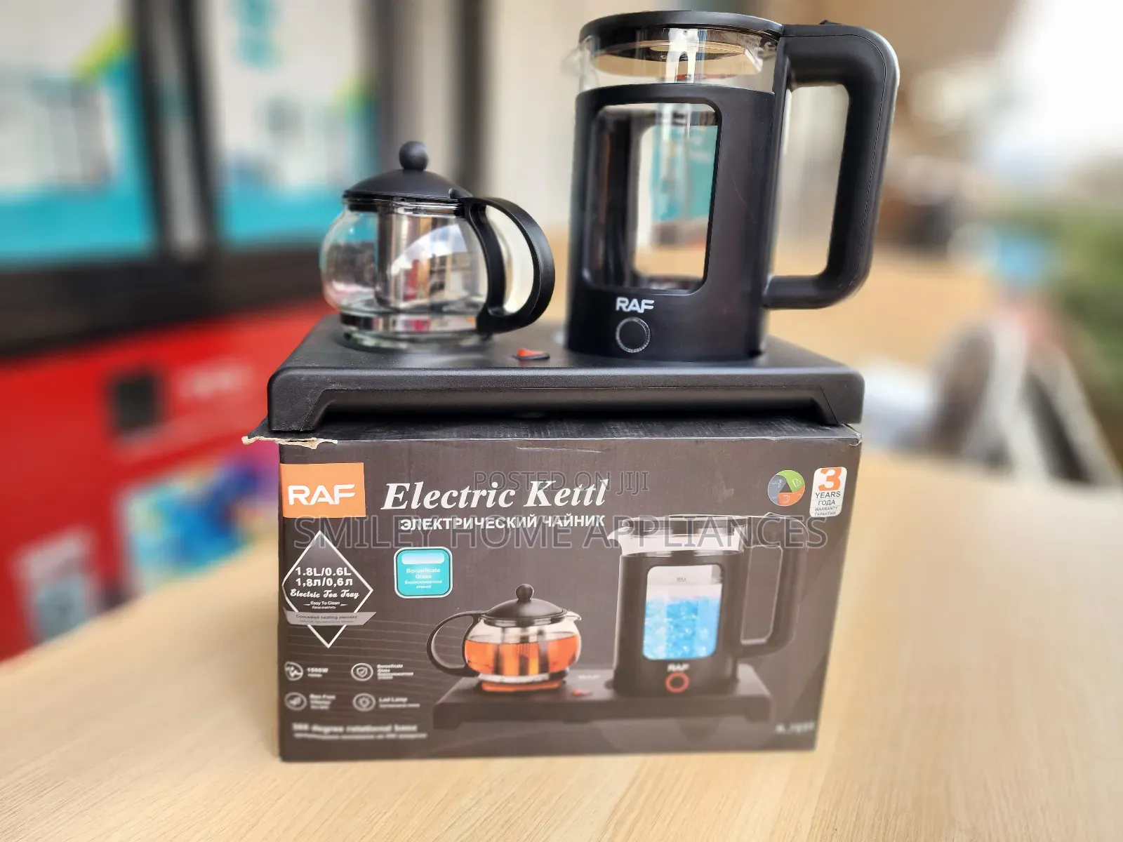 Brand New Raf Electric Kettle 1.8ltrs 2 in 1