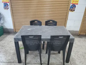 Ratten Restaurant Table and Chairs Set 6 People