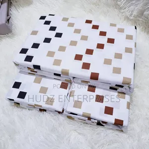 White Strapped Bedsheeets 6*6 Cotton