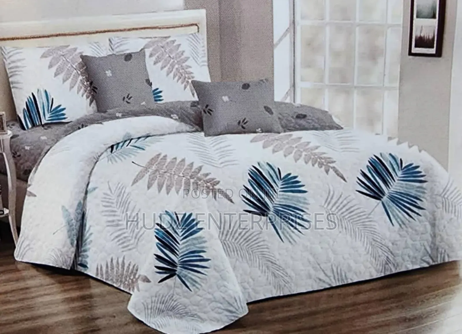 4pcs Bedspread 6*6 White Color