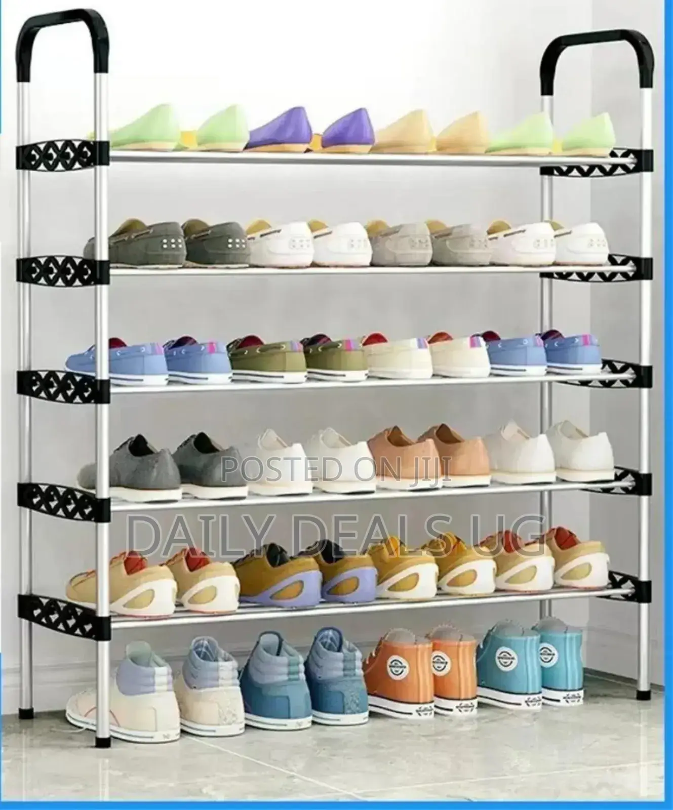 5 Layer Metallic Shoe Rack