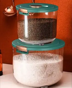 Glass Rice Storage Dispenser