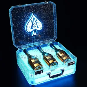LED Champagne Bottle Presenter With Remote Control Bar
