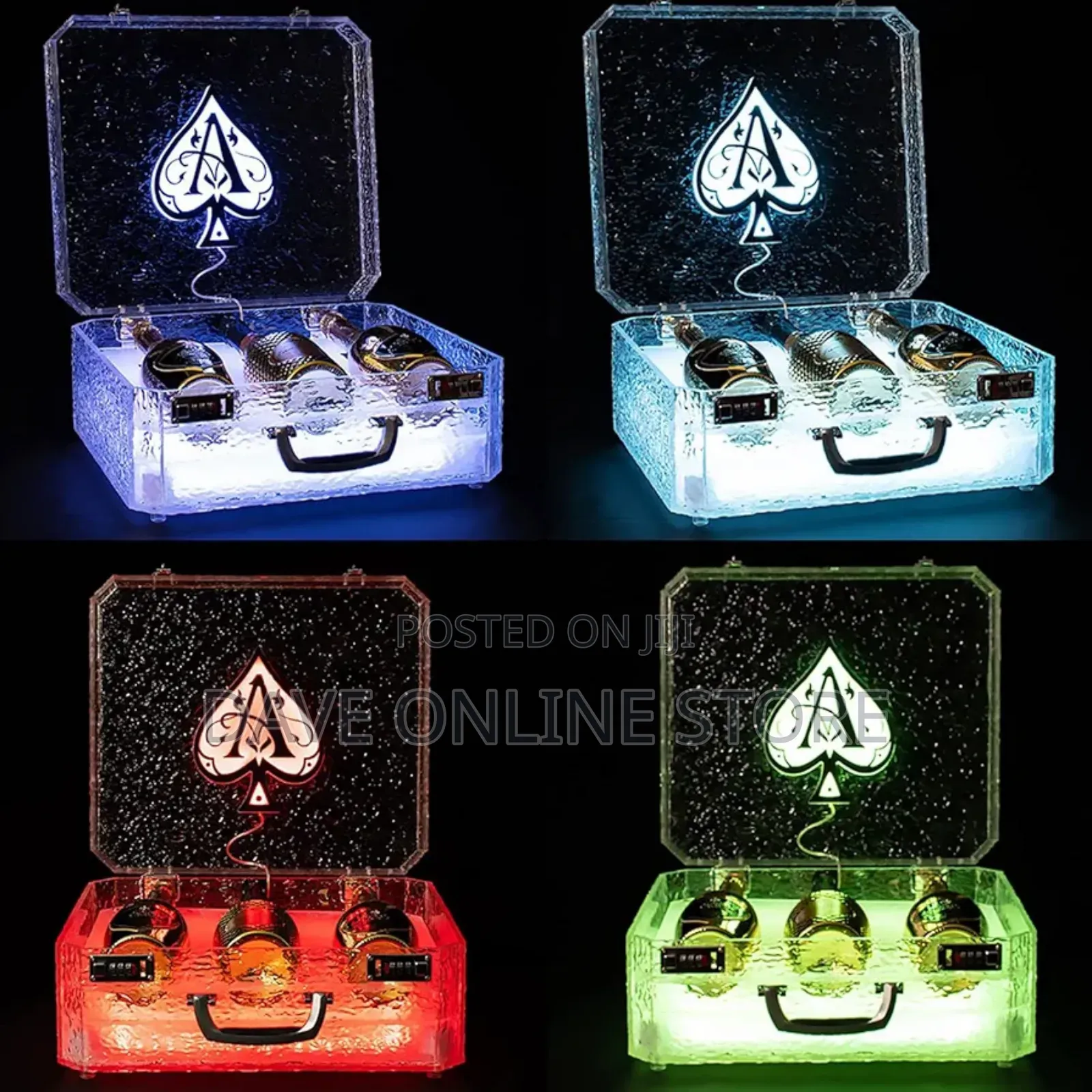 LED Champagne Bottle Presenter With Remote Control Bar