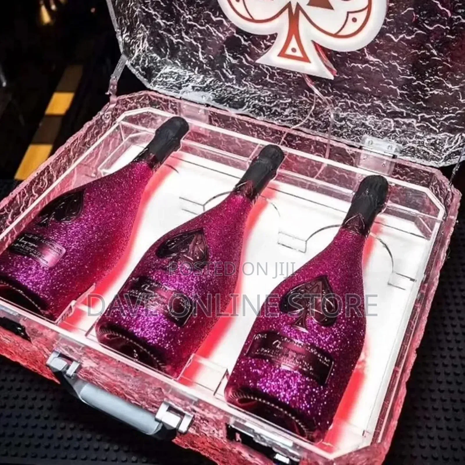 LED Champagne Bottle Presenter With Remote Control Bar