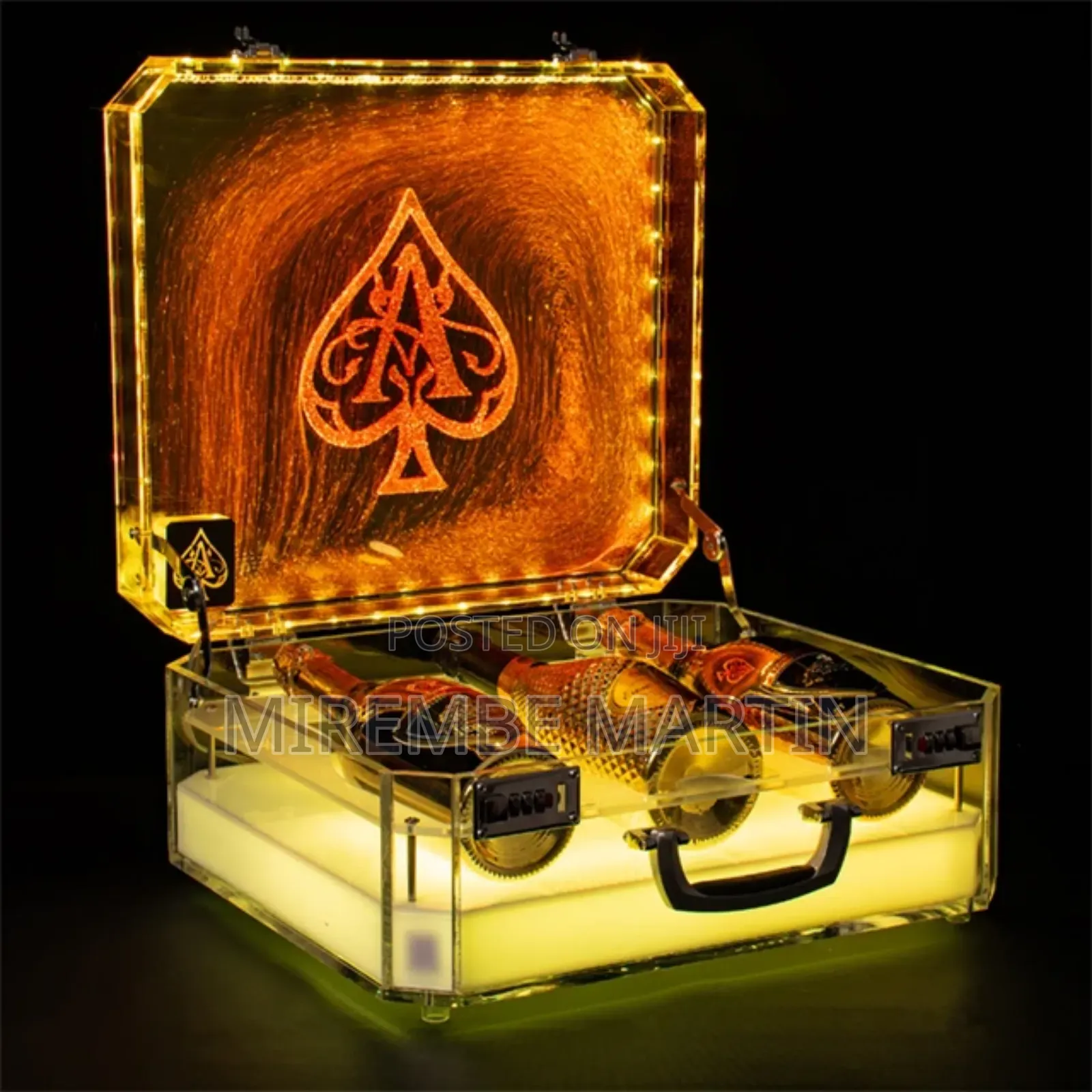 Acrylic LED Glow Wine Box Presenter for Nightclub