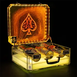 Acrylic LED Glow Wine Box Presenter for Nightclub