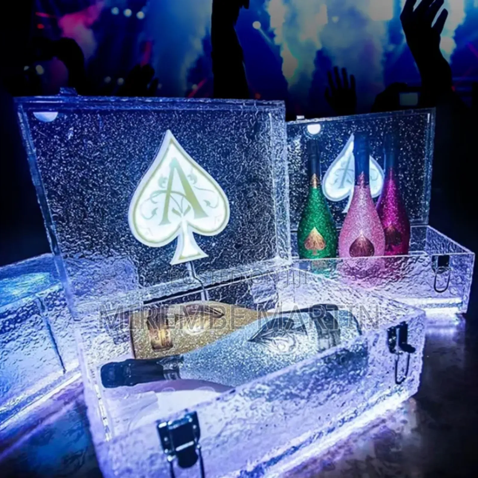 Acrylic LED Glow Wine Box Presenter for Nightclub