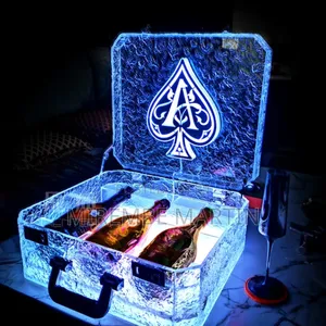 Acrylic LED Glow Wine Box Presenter for Nightclub