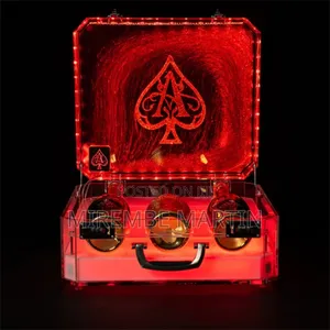 Acrylic LED Glow Wine Box Presenter for Nightclub