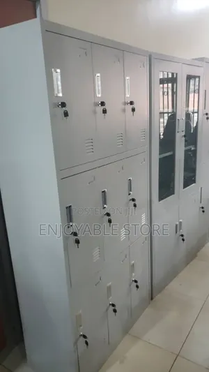 9 Compartments Locker/Locker Metallic