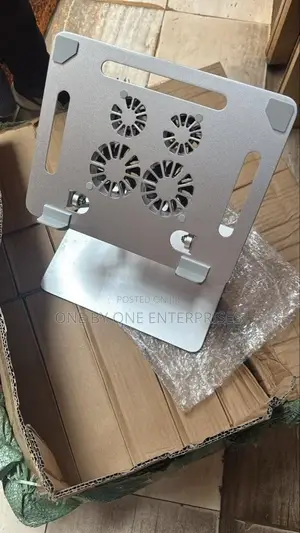 Laptop Stand With Cooling Fans Adjustable Aluminum