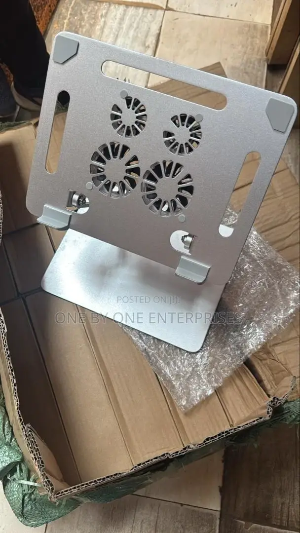 Laptop Stand With Cooling Fans Adjustable Aluminum