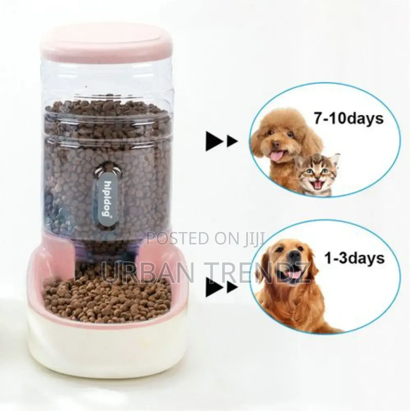3.8L Cat Automatic Pet Feeder Water Dispenser Drinking