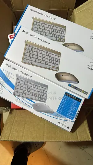 Multimedia Slim Wireless Keyboard and Mini Optical Mouse