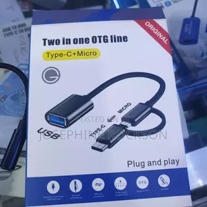 Type C Male +Micro USB Male Female Otg Adapter ,2 in 1 Otg