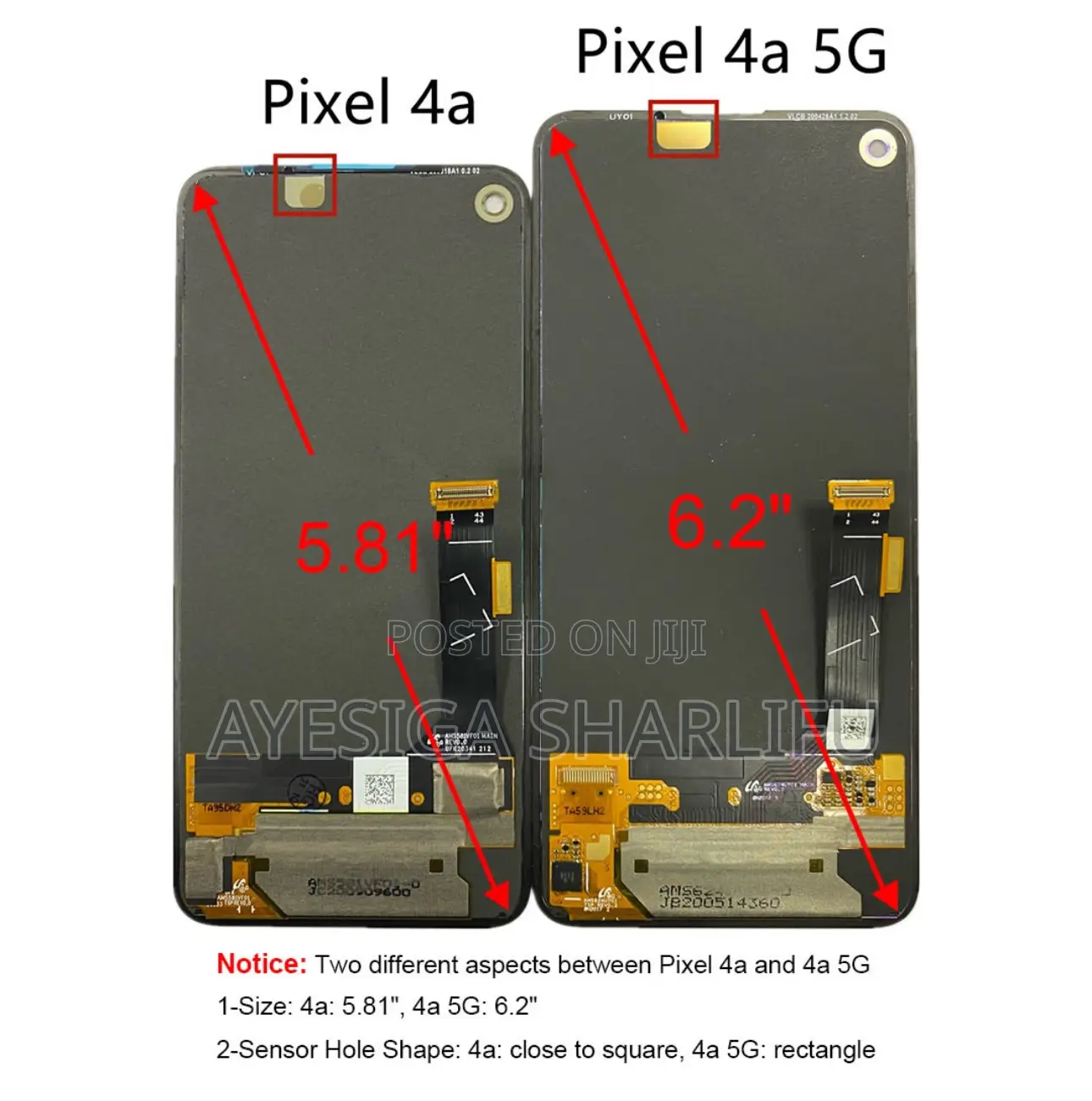 Google Pixel 3A,3axl Original Screens