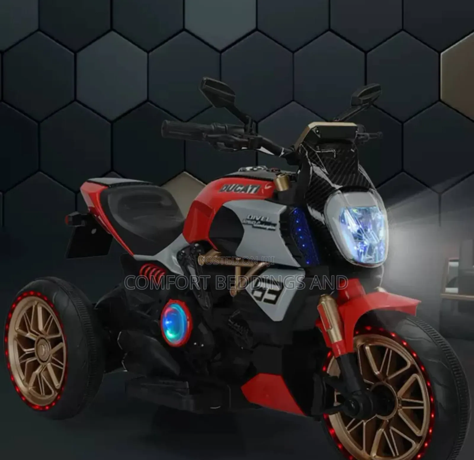 Kids Rechargeable Motorcycle Bike Red