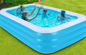 Kids Inflatable Swimming Pool Blue