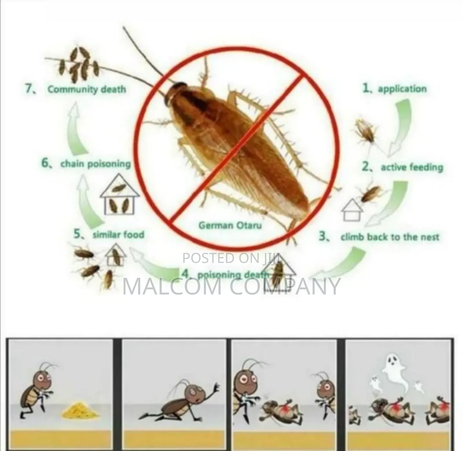 Cockroach Killing Bait. 50pcs/ Box