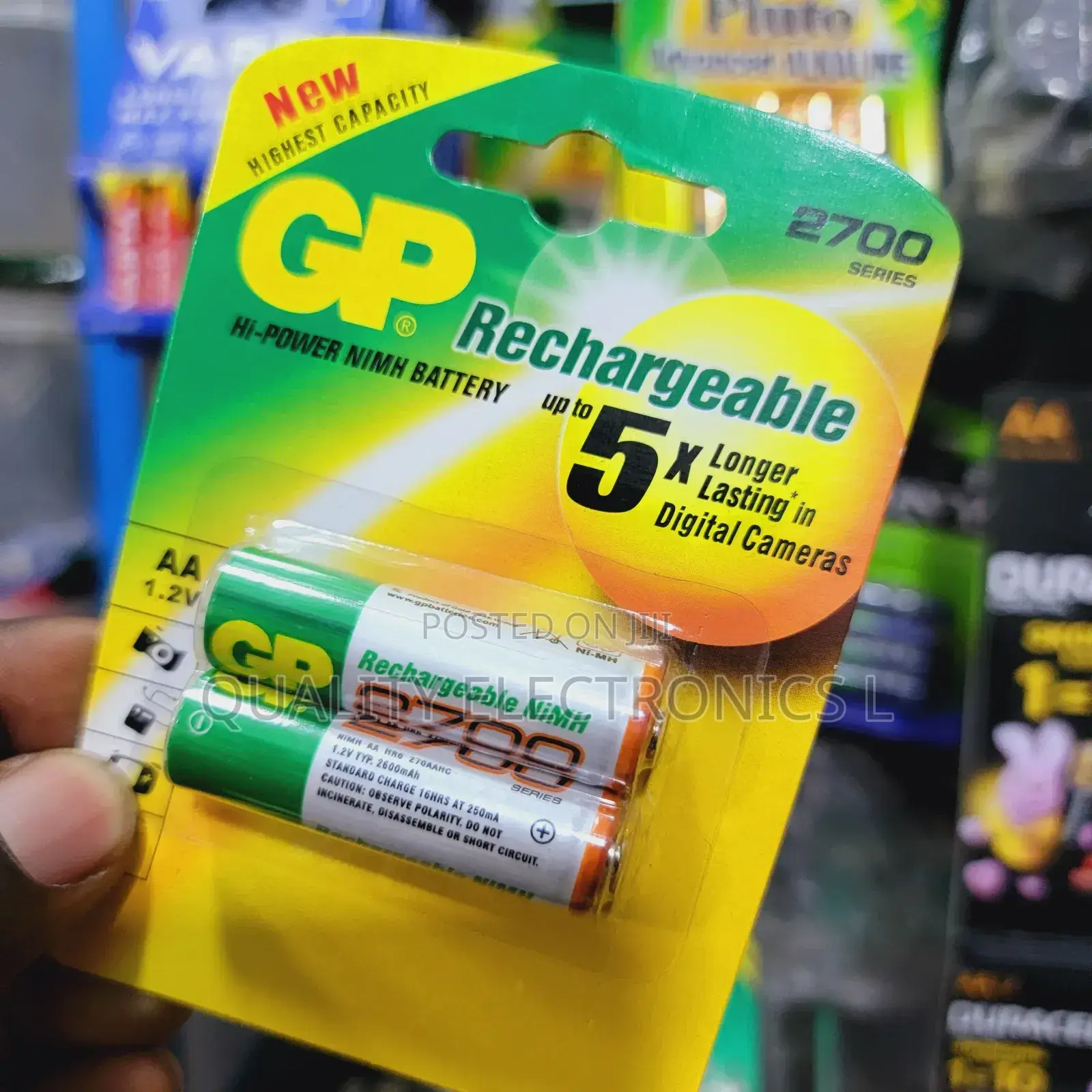Gp Rechargeable Batteries All Sizes