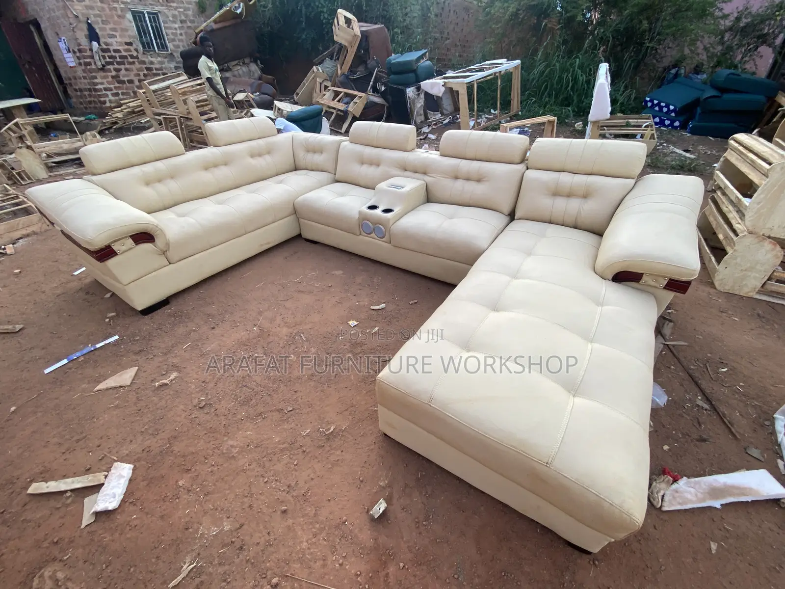 Modern U Shape Leather Sofa