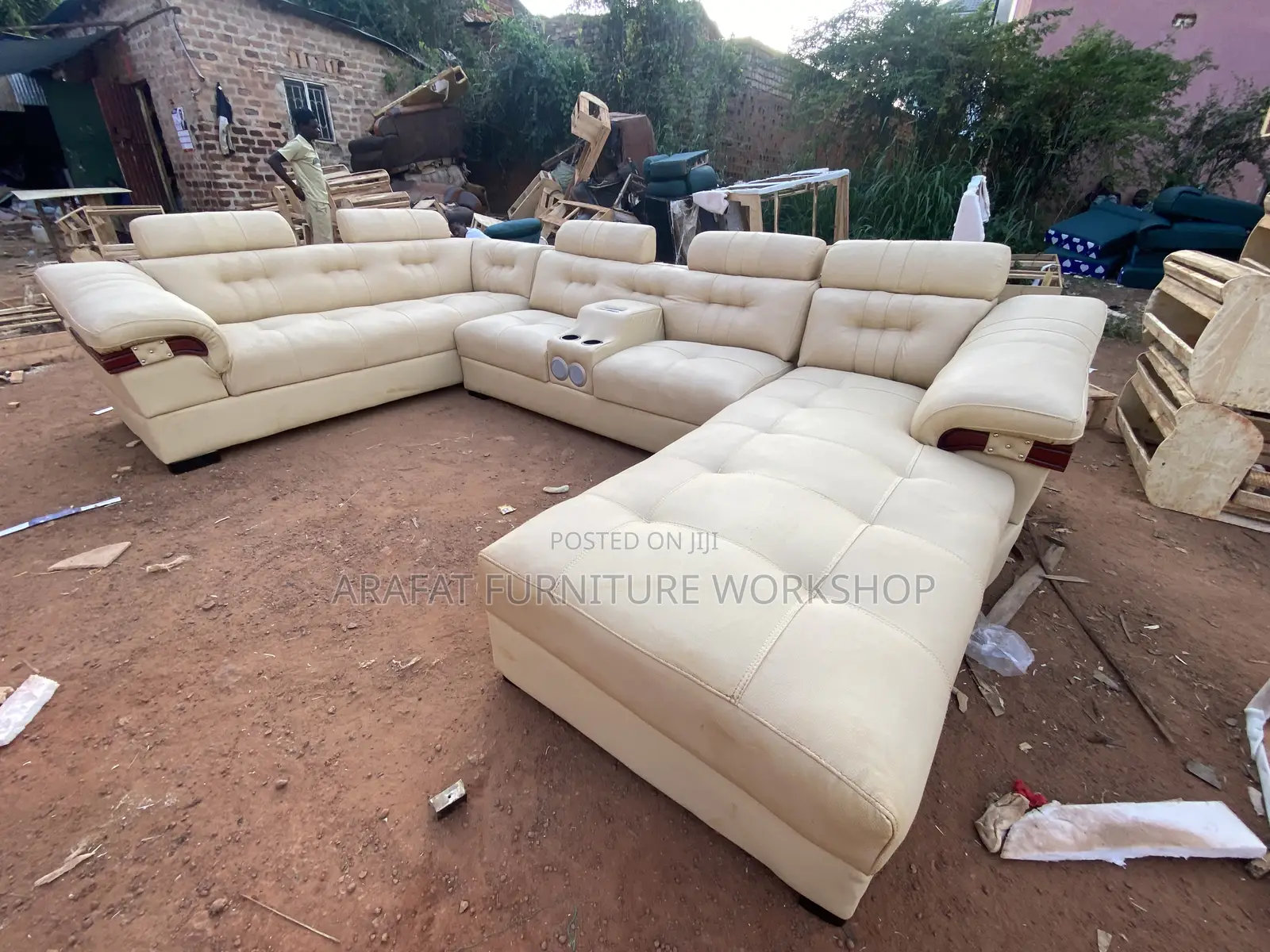 Modern U Shape Leather Sofa