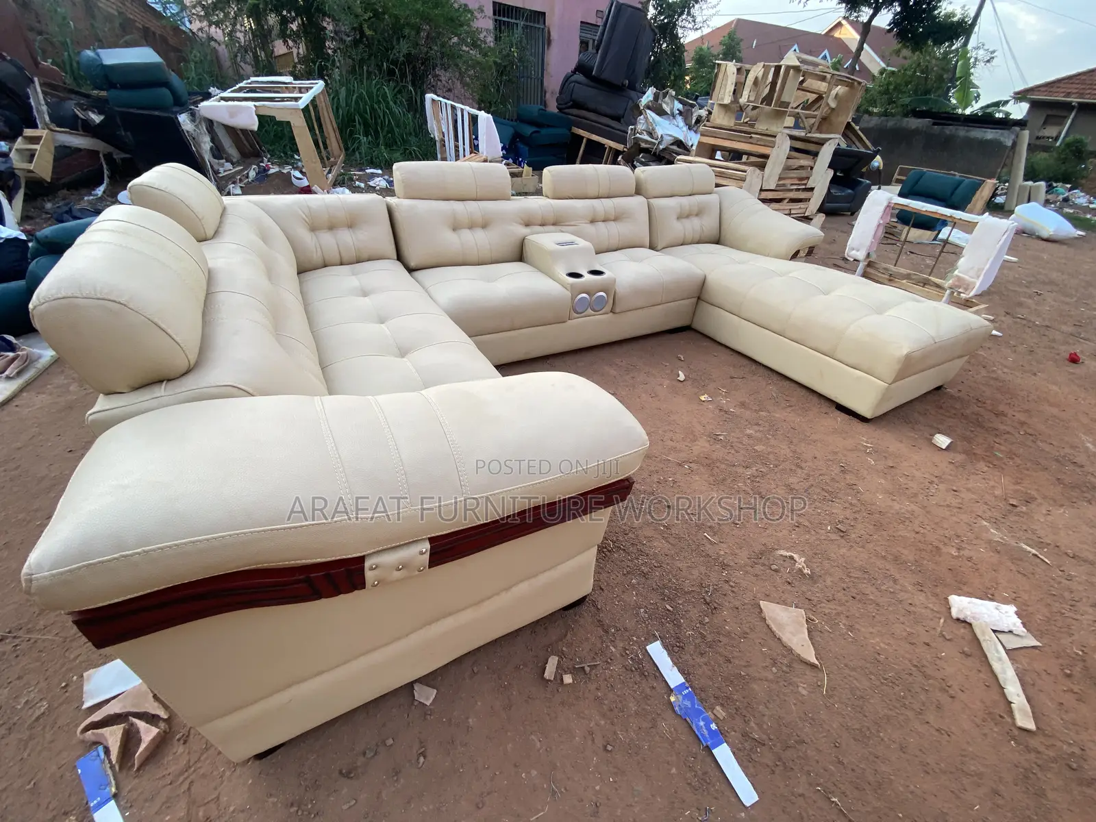 Modern U Shape Leather Sofa