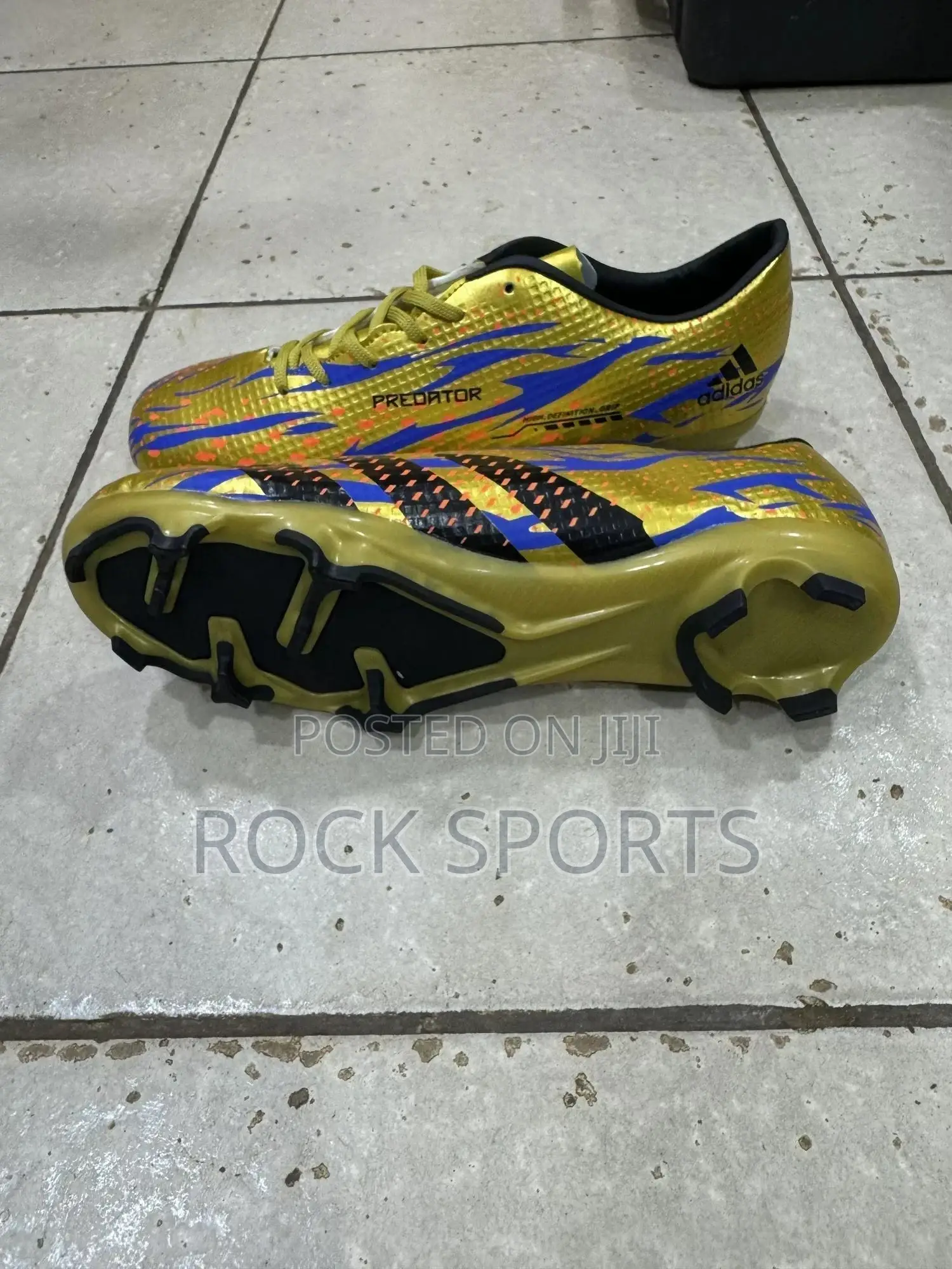Gold Adidas Predator Shoes