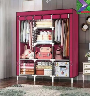 3 Columns Metalic Frame Wardrobe