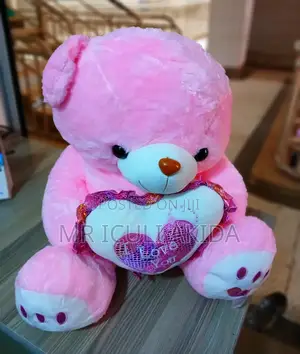 Lovely Pink Big Size Heart Gift Teddy Bear Doll