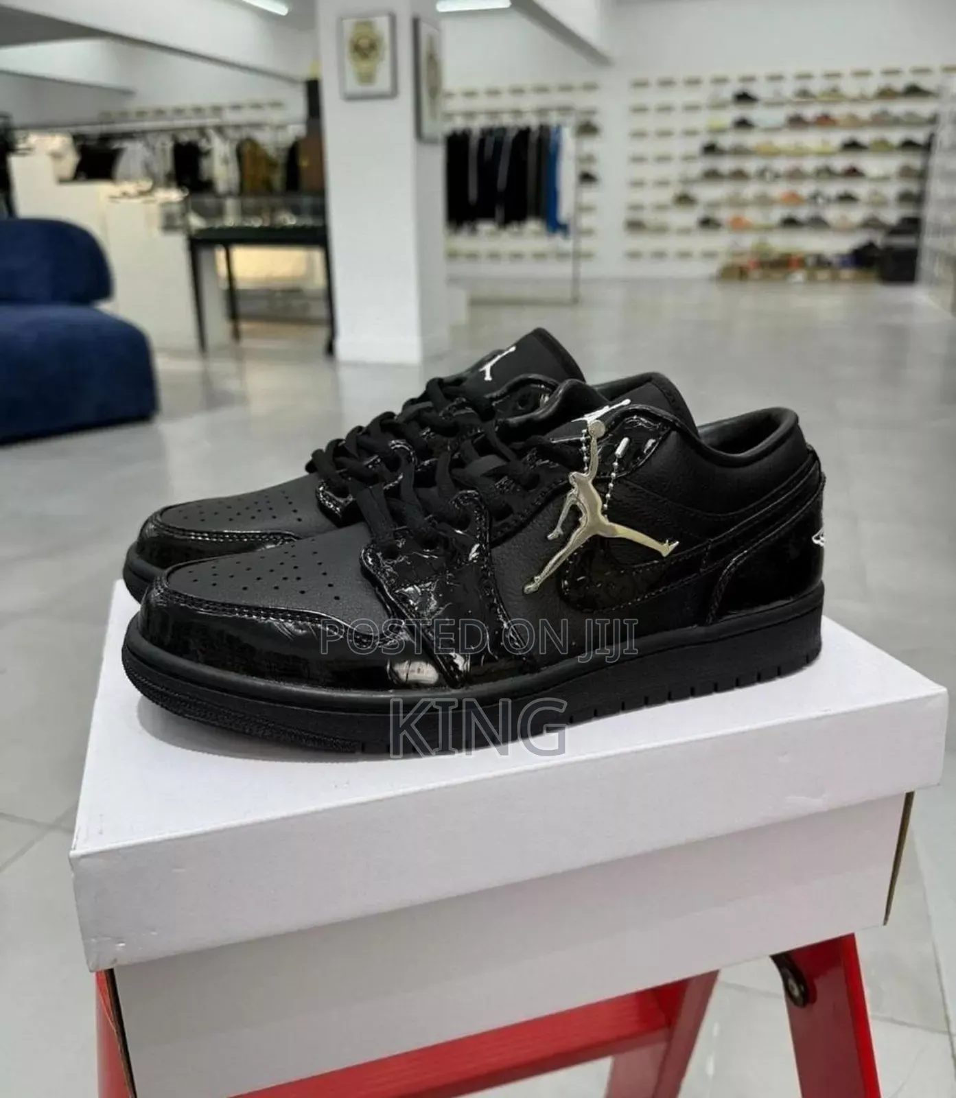 Adept Black Shinny Air Jordan 1 Low SE