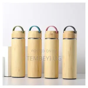 Bamboo Wooden Flask, Vacuum Cup