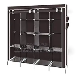 4 Collum Metallic Frame Wardrobe