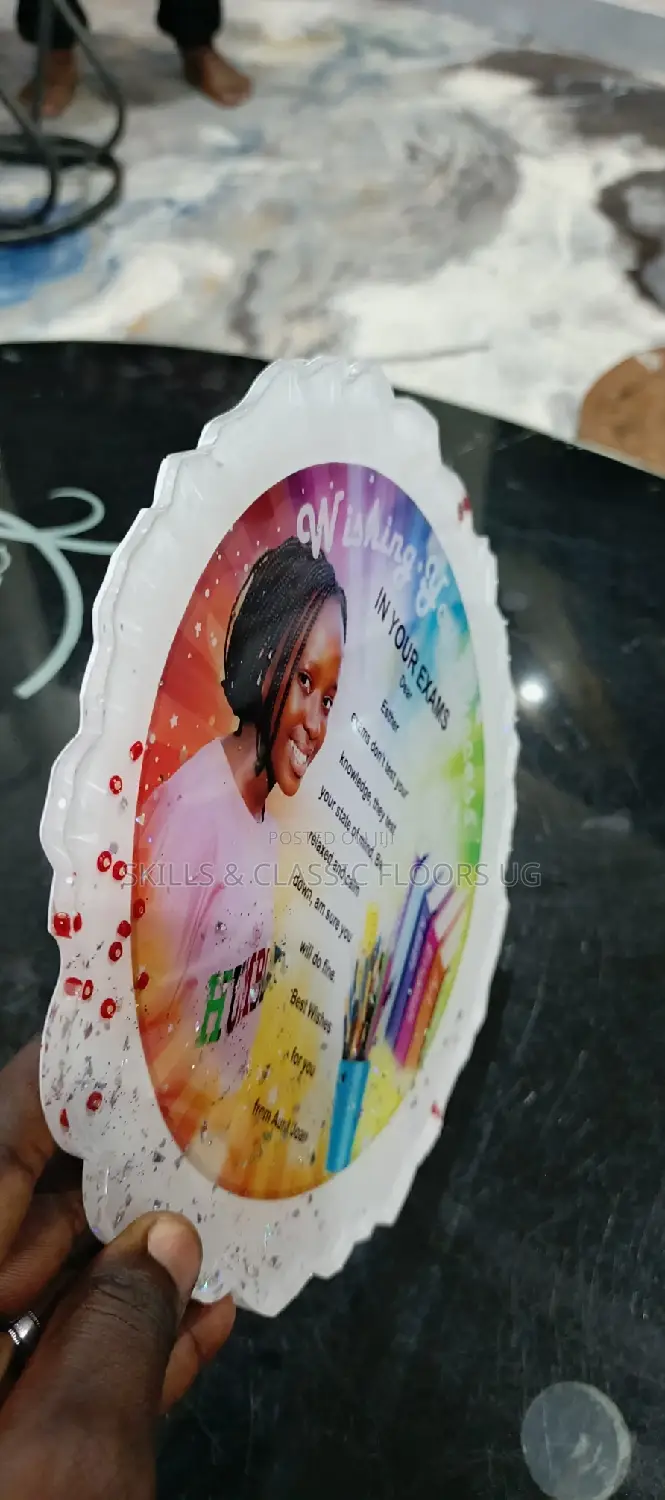 Glass Success Card Resin