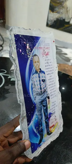 Glass Success Card Resin