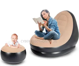 Inflatable Arm Chair Portable Footrest for Home and Travel