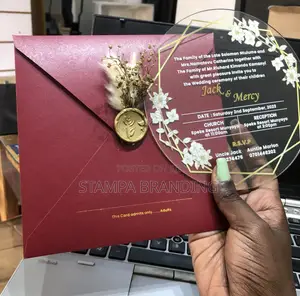 Acrylic Invitation Card