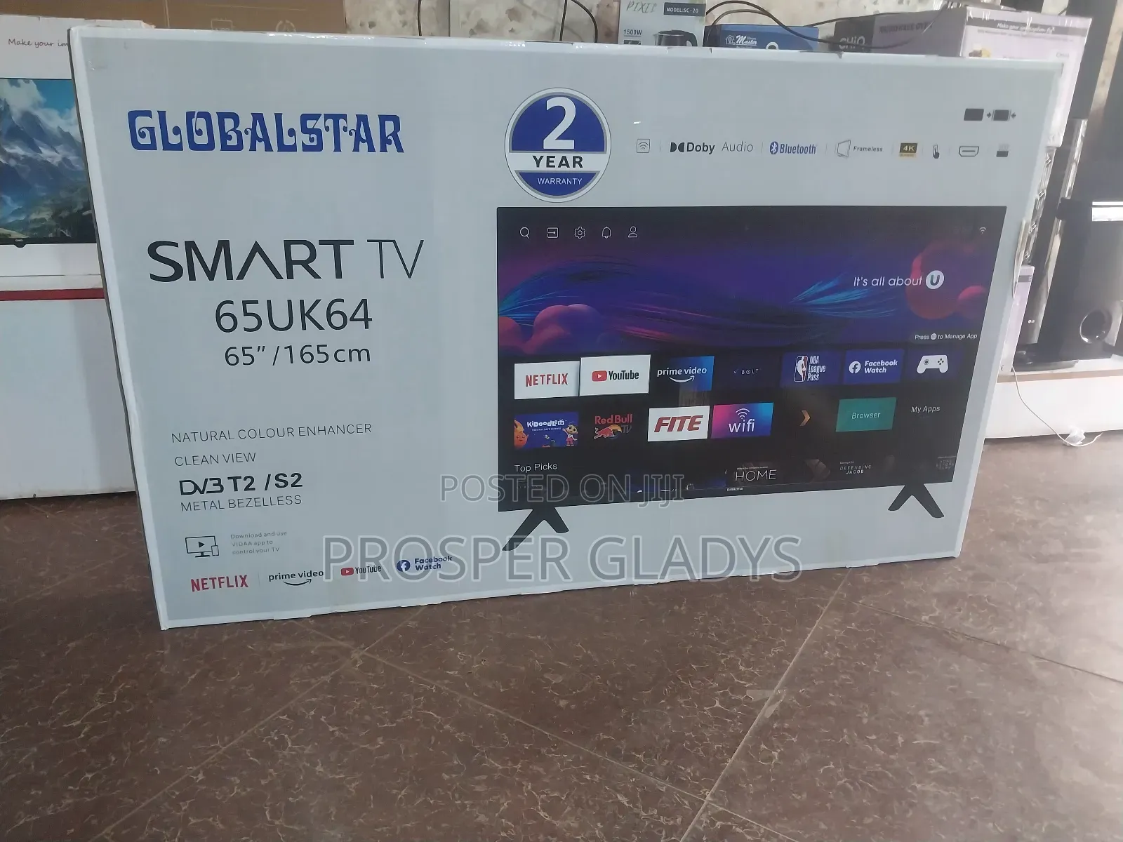 Global Star 65 Smart Digital Flat Screen .