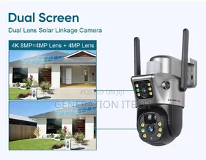 4g Dual Lens PTZ Solar Camera - - Waterproof for Outdoor