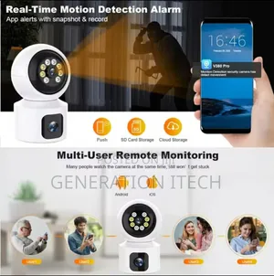 Simcard 4G Dual Lens Camera for Indoor-Wireless-Night Vision