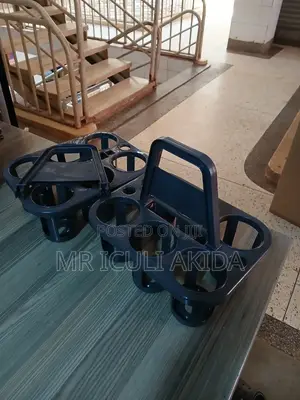 6bottles Beer Bar Plastic Wine Bottle Holder Tray