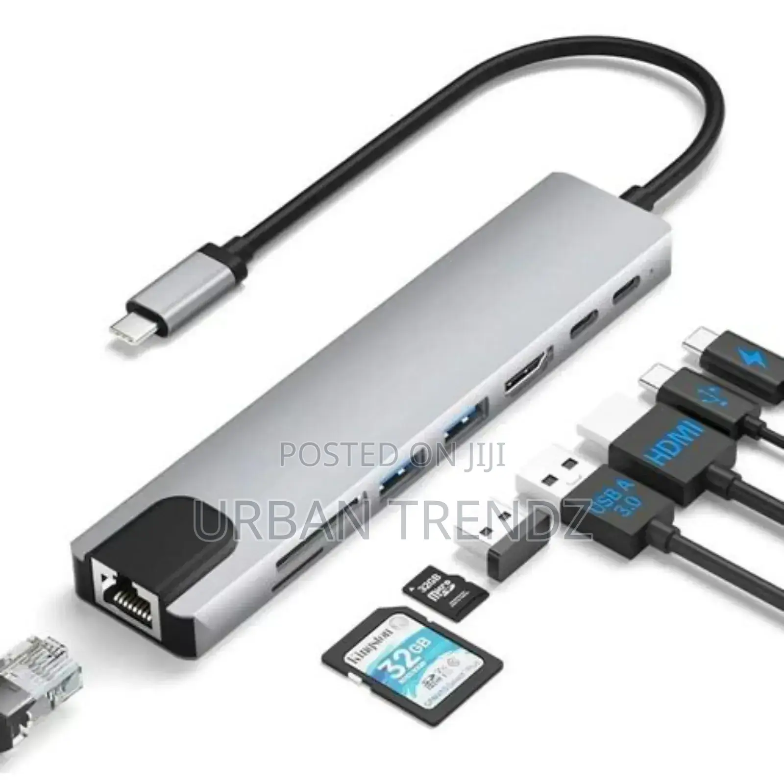 8 in 1 Usb C Hub Multiport Adapter With Hdmi, 85wp