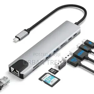 8 in 1 Usb C Hub Multiport Adapter With Hdmi, 85wp