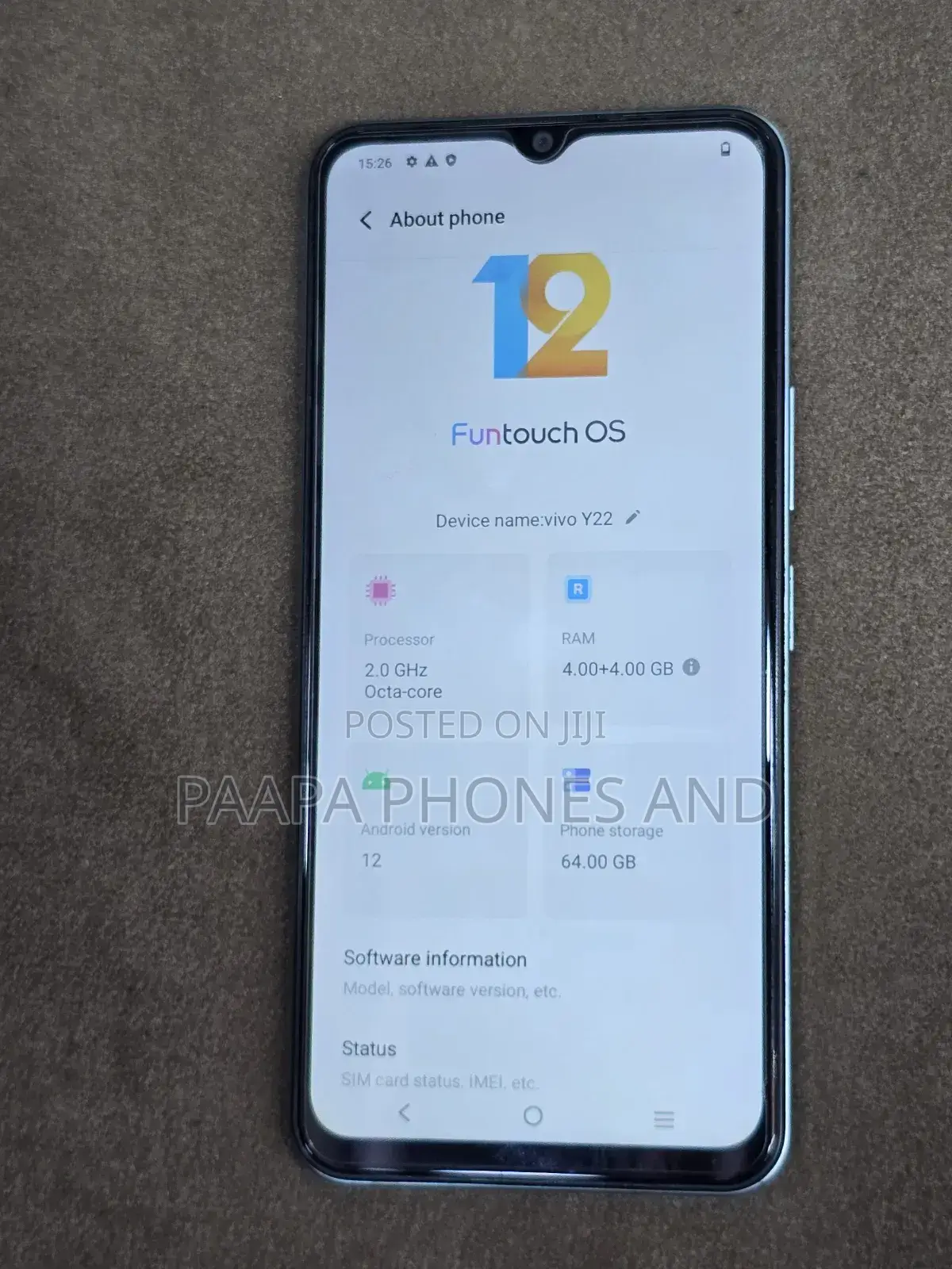 Vivo Y22 64 GB Silver