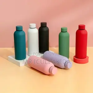 12hr 500ml Rubber Hot Insulated Water Bottle Thermos Flask
