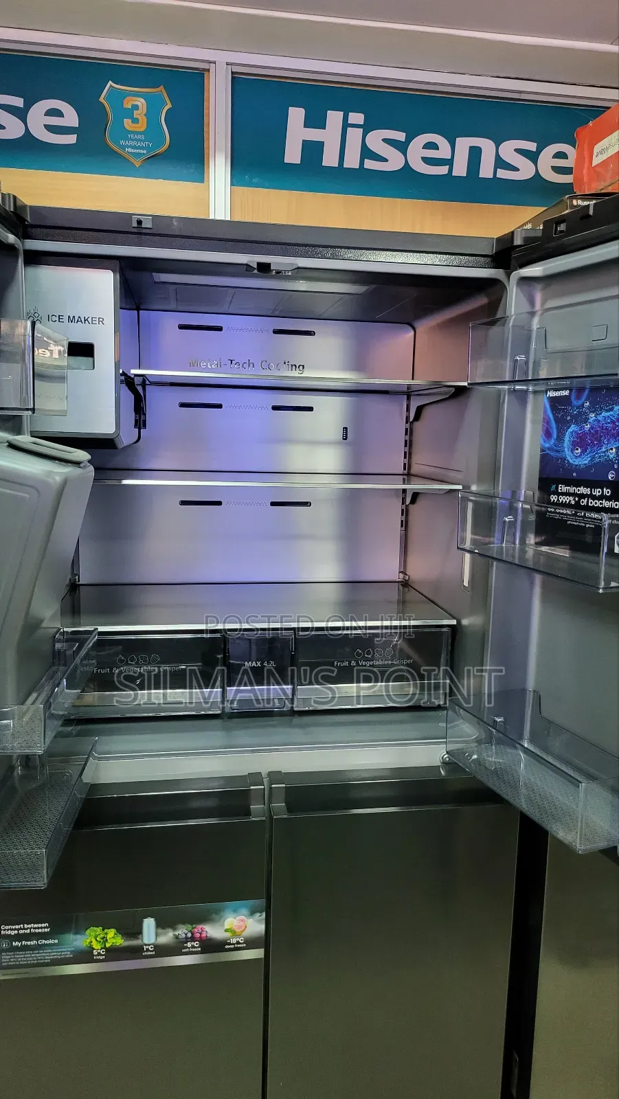 Hisense Side by Side Smart Fridge