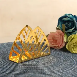 Metal Gold Tissue Storage Box Napkin Holder