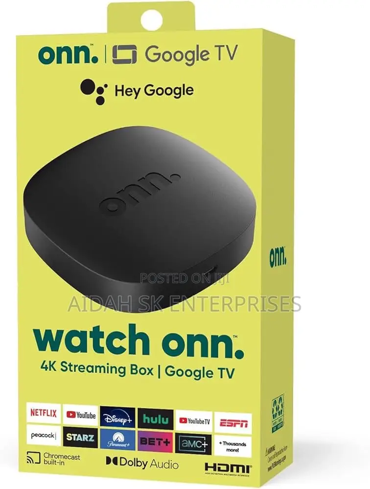 ONN Android TV UHD Streaming Device With Voice Remote